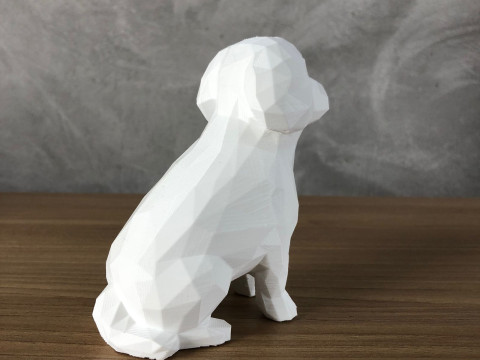 Low Poly Poodle 3D-Druckmodell
