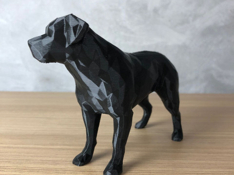 Low Poly Rottweiler 3D 프린트 모델