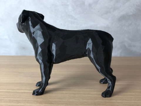 Low Poly Rottweiler 3D 프린트 모델