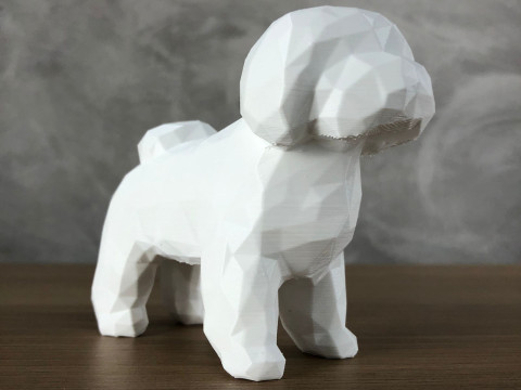 Low Poly Shih tzu Modelo de impresión 3D