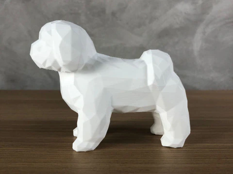 Low Poly Shih tzu 3D Print Model