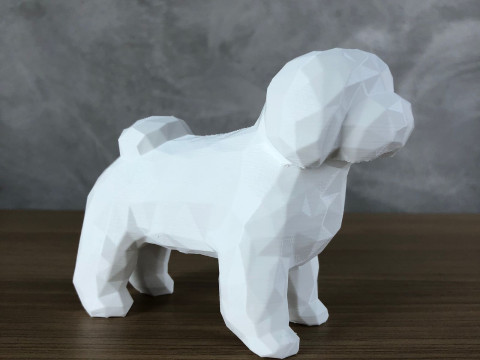 Low Poly Shih tzu Modelo de impresión 3D