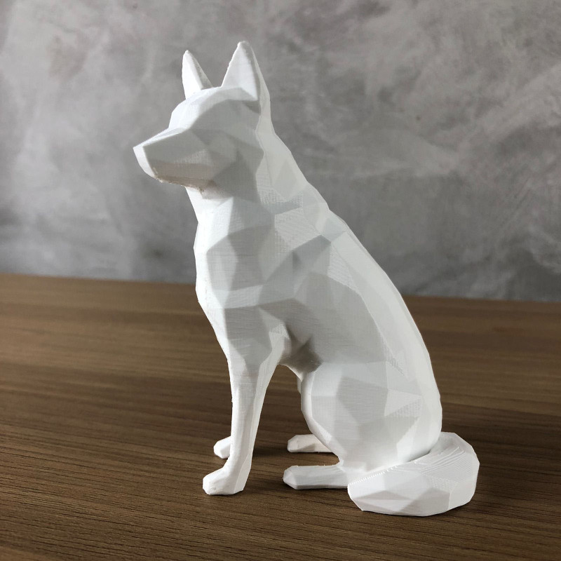 Low Poly Siberian Husky 3Dプリントモデル .c4d .max .obj .3ds .fbx .stl .blend 