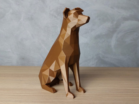 Low Poly Vira Lata Modèles 3D en vedette