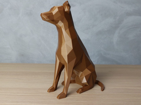 Low Poly Vira Lata Modello di stampa 3D