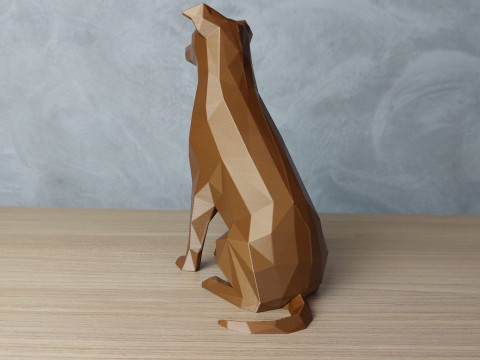 Low Poly Vira Lata Modello di stampa 3D