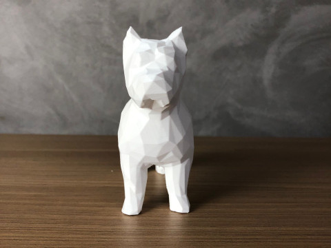 Low Poly West Terrier 3D-printmodel