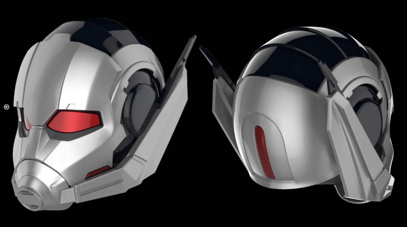 AntMan Helmet from Civil War 3D Принт Модель .c4d .max .obj .3ds .fbx .stl .blend 