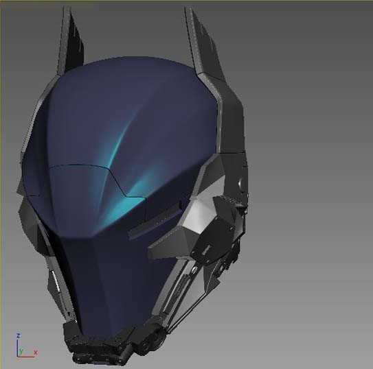 Arkham Knight Helmet 3D मॉडल .c4d .max .obj .3ds .fbx .stl .blend 