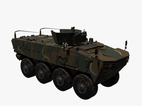Korean Panzer K-808 Modelo 3D