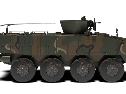Korean Panzer K-808 3D मॉडल