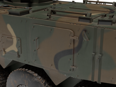 Korean Panzer K-808 3D मॉडल