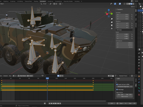 Korean Panzer K-808 3D मॉडल