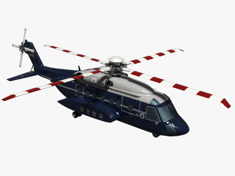 Korea presidential helicopter 3D Model