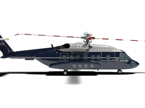 Korea presidential helicopter 3D Model