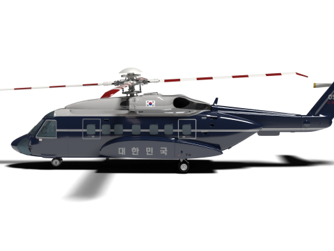 Korea presidential helicopter Model 3D