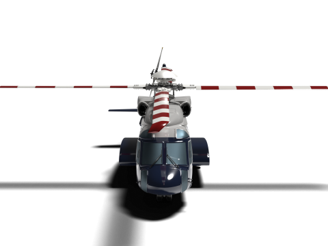 Korea presidential helicopter Model 3D