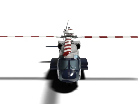 Korea presidential helicopter 3D Model