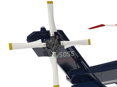 Korea presidential helicopter Model 3D