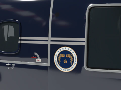 Korea presidential helicopter 3D Model