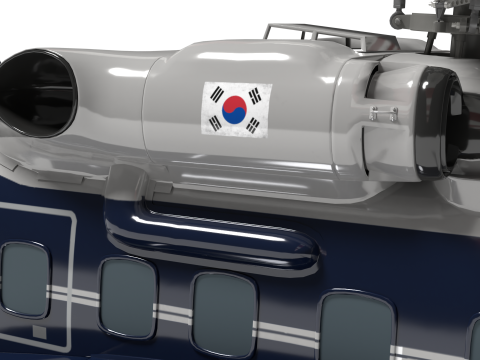 Korea presidential helicopter Model 3D