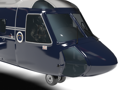 Korea presidential helicopter Model 3D