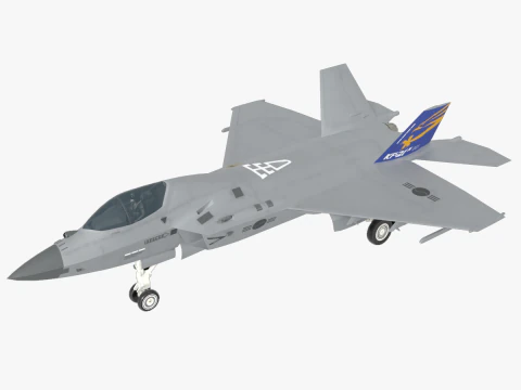 Jet tempur supersonik KF-21N Korea Model 3D