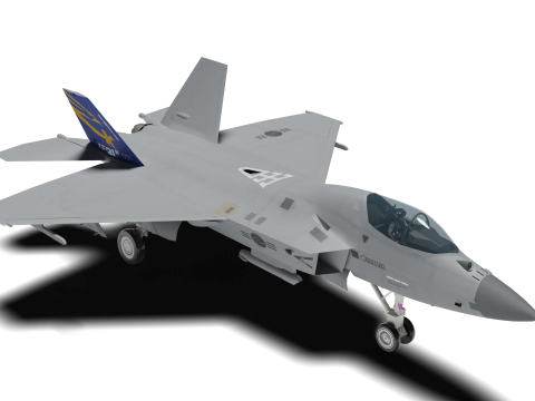 Korea KF-21N Supersonic fighter jet 3D मॉडल