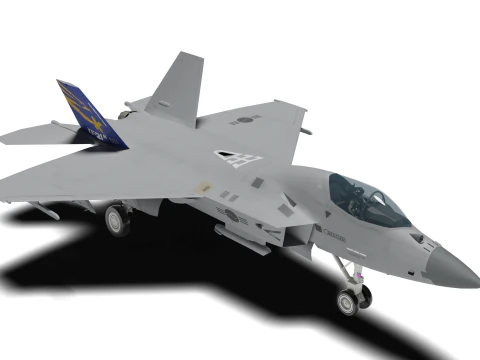 Korea KF-21N Supersonic fighter jet 3D Model