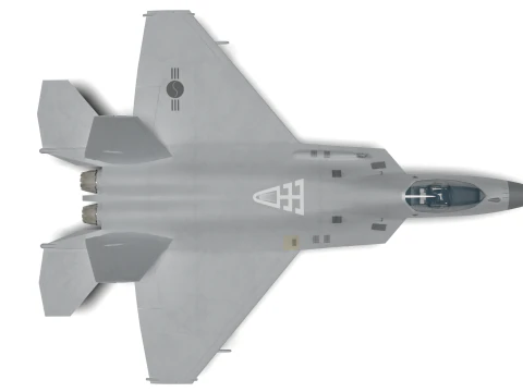 Korea KF-21N Supersonic fighter jet 3D Model