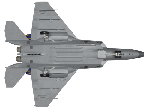 Korea KF-21N Supersonic fighter jet 3D मॉडल