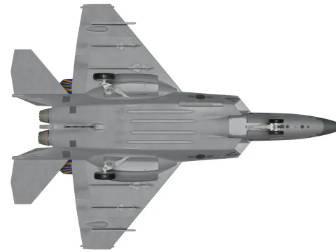 Korea KF-21N Supersonic fighter jet 3D Model