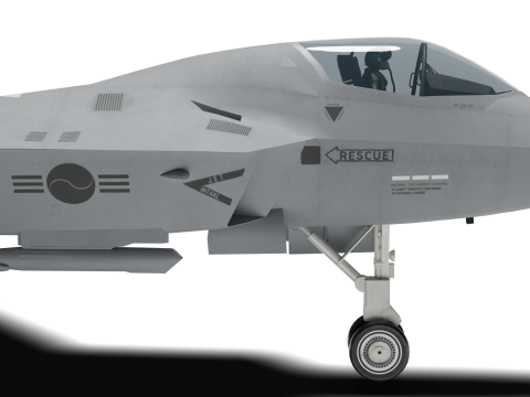 Korea KF-21N Supersonic fighter jet 3D मॉडल