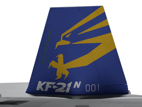 Korea KF-21N Supersonic fighter jet 3D Model