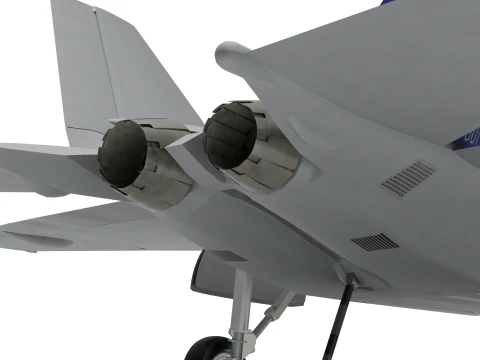 Korea KF-21N Supersonic fighter jet 3D Model