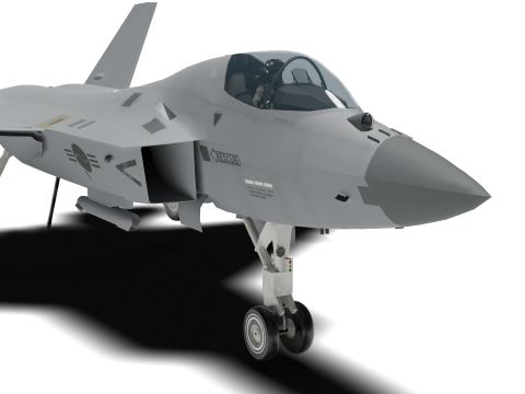 Korea KF-21N Supersonic fighter jet 3D मॉडल