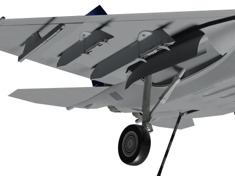 Korea KF-21N Supersonic fighter jet 3D Model