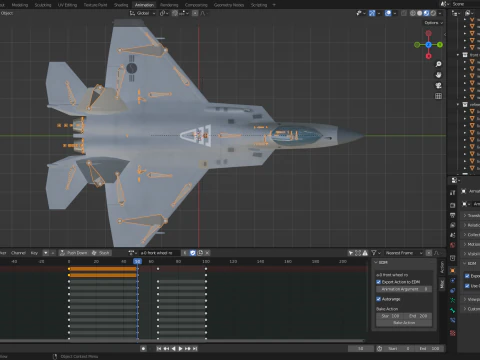 Korea KF-21N Supersonic fighter jet 3D Model