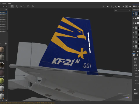 Korea KF-21N Supersonic fighter jet 3D Model
