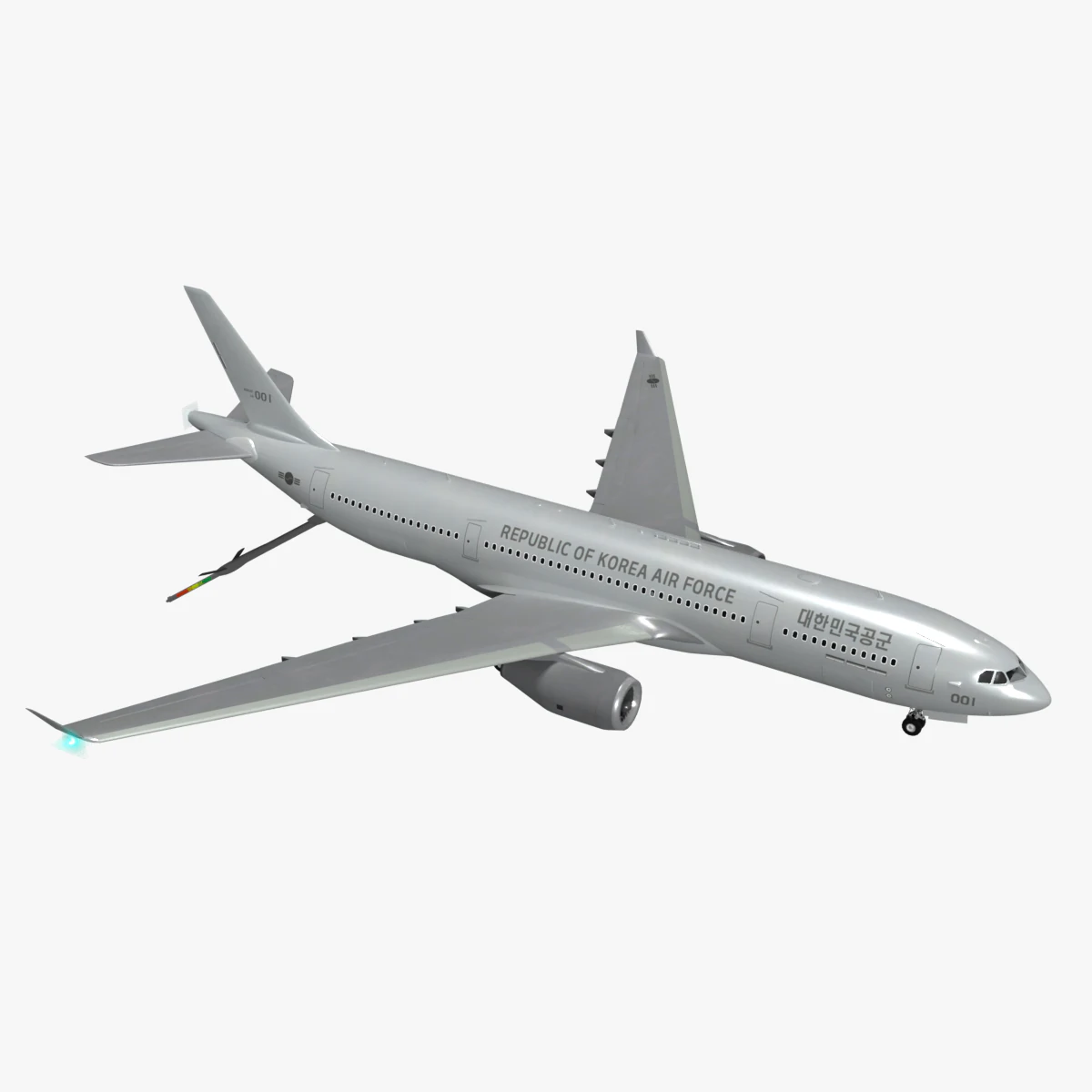 Korean Aerial refueling aircraft K-330 3D Model .c4d .max .obj .3ds .fbx .stl .blend 