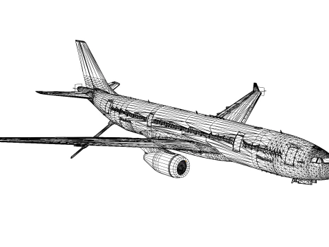 Korean Aerial refueling aircraft K-330 3D Model
