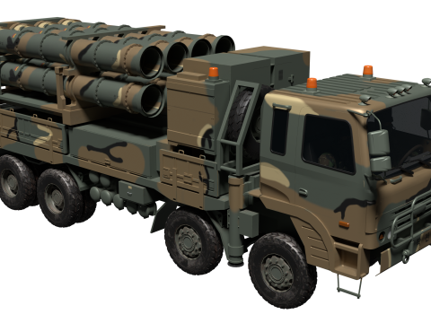 Korea Missile launcher Cheon-gung 3Dモデル