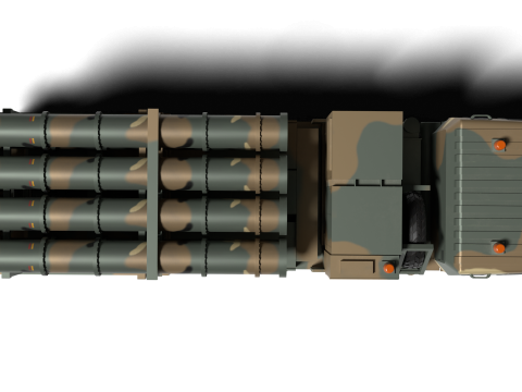 Korea Missile launcher Cheon-gung 3D मॉडल