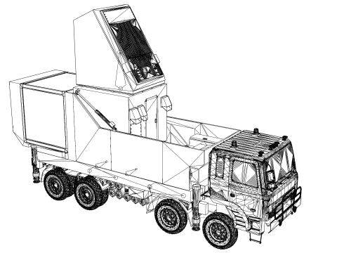 Korea Radar truck Cheongung Model 3D