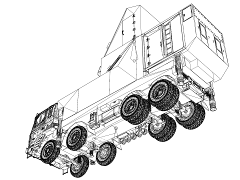 Korea Radar truck Cheongung Model 3D