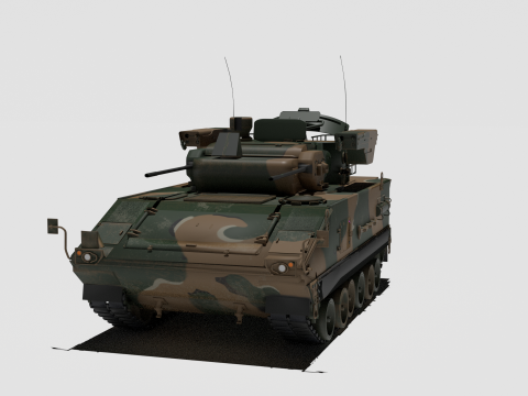 Korea Self-propelled anti-aircraft missile Biho 3D 模型