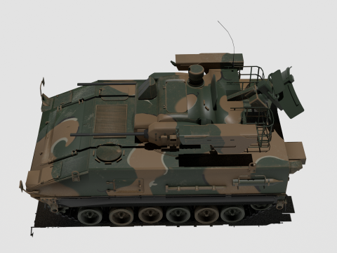 Korea Self-propelled anti-aircraft missile Biho 3D 模型