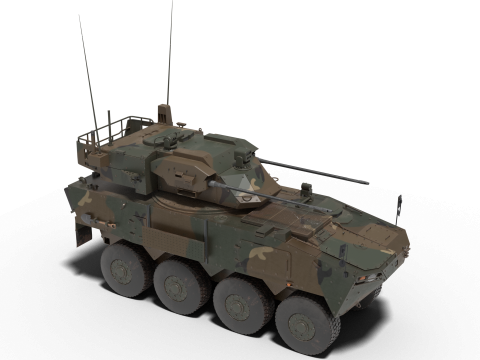 Korea Wheeled anti-aircraft missile Cheon-ho 3Dモデル