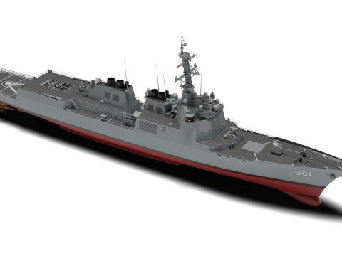 King Sejong class destroyer 3D Model
