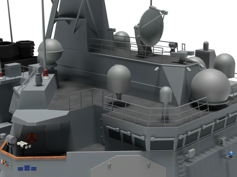 King Sejong class destroyer 3D Model